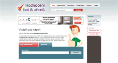 Desktop Screenshot of hodnoceniskol.cz