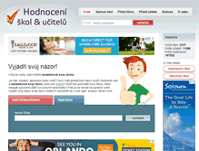 Tablet Screenshot of hodnoceniskol.cz